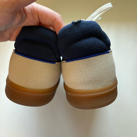 Rothy’s Men’s The RS01 Washable Sneaker White Blue Hudson - Picture 8 of 11